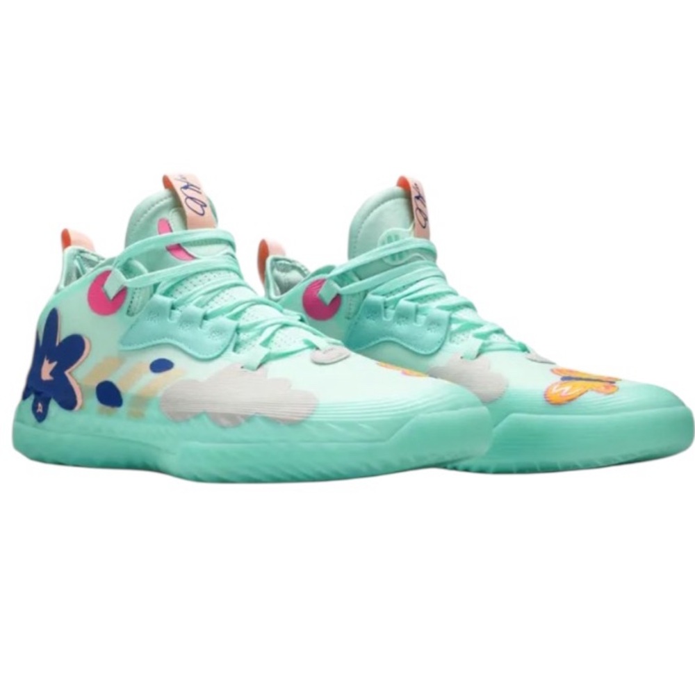 New - Adidas Womens Harden Vol. 5 Futurenatural|Clear Mint Crew Yellow